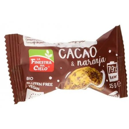 BOLA ENERGÉTICA DE CACAU E LARANJA S/G - 25G - FINESTRA