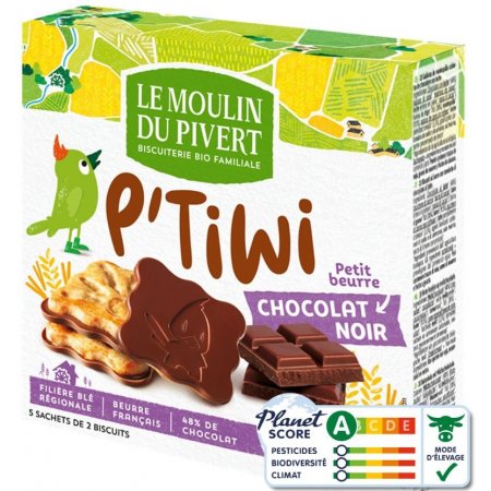 Biscoito P'Tiwi Chocolat Noir 125G