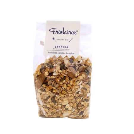 GRANOLA DE AMÊNDOAS, CANELA E GENGIBRE - 1KG - FRIOLEIRAS