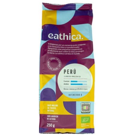 CAFÉ MOÍDO PERÚ INTENSIDADE 2 - 250G - EATHICA