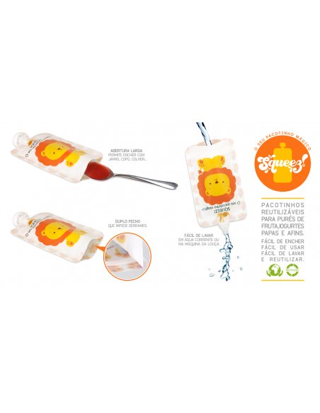PACOTINHO REUTILIZÁVEL SQUEEZ PANDA 150ML