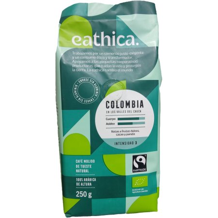 CAFÉ MOÍDO COLOMBIA INTENSIDADE 7 - 250G - EATHICA