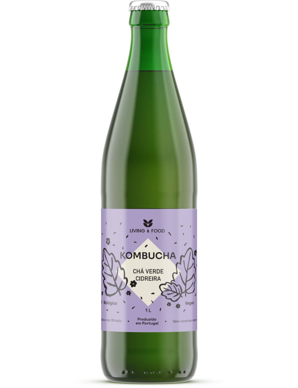 KOMBUCHA CIDREIRA - 1L - LIVING FOOD