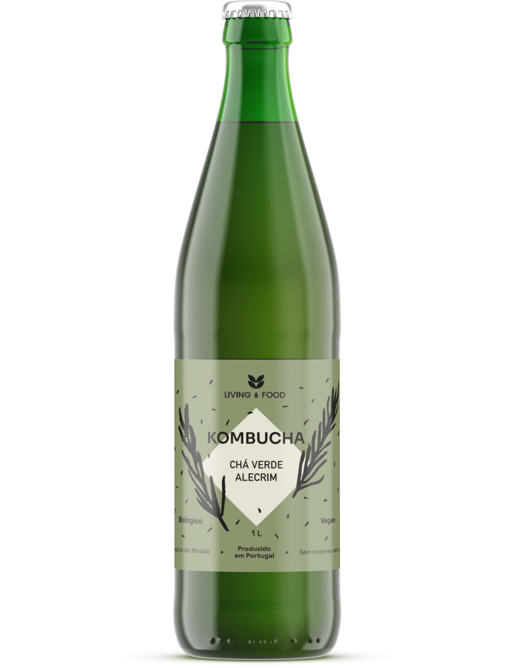 KOMBUCHA ALECRIM - 1L - LIVING FOOD