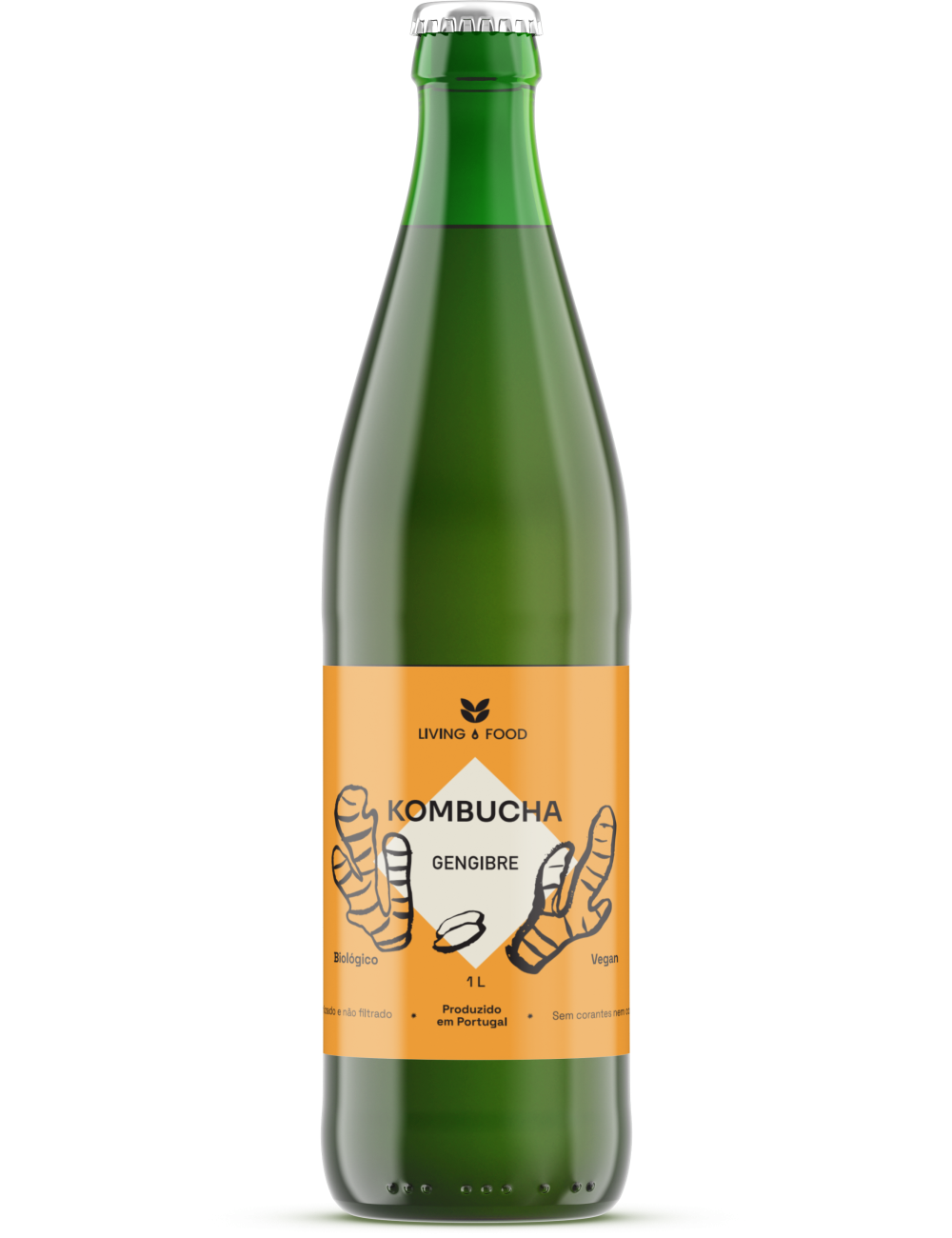KOMBUCHA GENGIBRE - 1L - LIVING FOOD