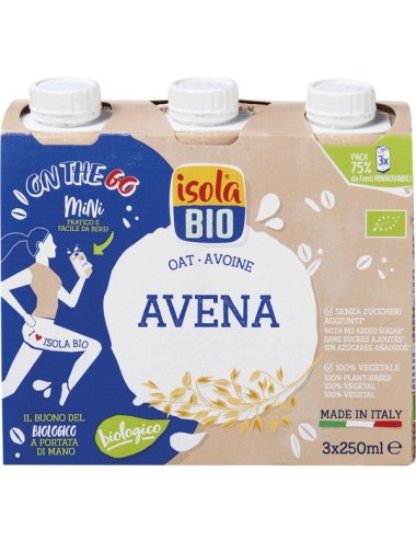 BEBIDA DE AVEIA - 3X250ML - ISOLA