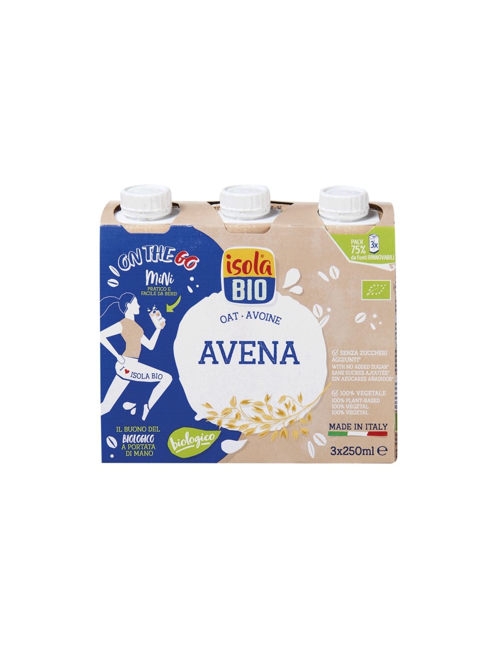 BEBIDA DE AVEIA - 3X250ML - ISOLA