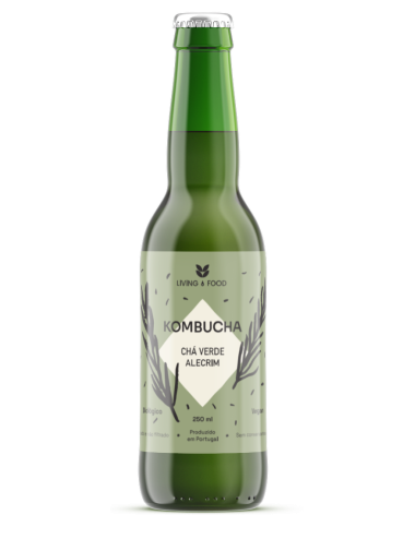 KOMBUCHA ALECRIM - 250 ML - LIVING FOOD