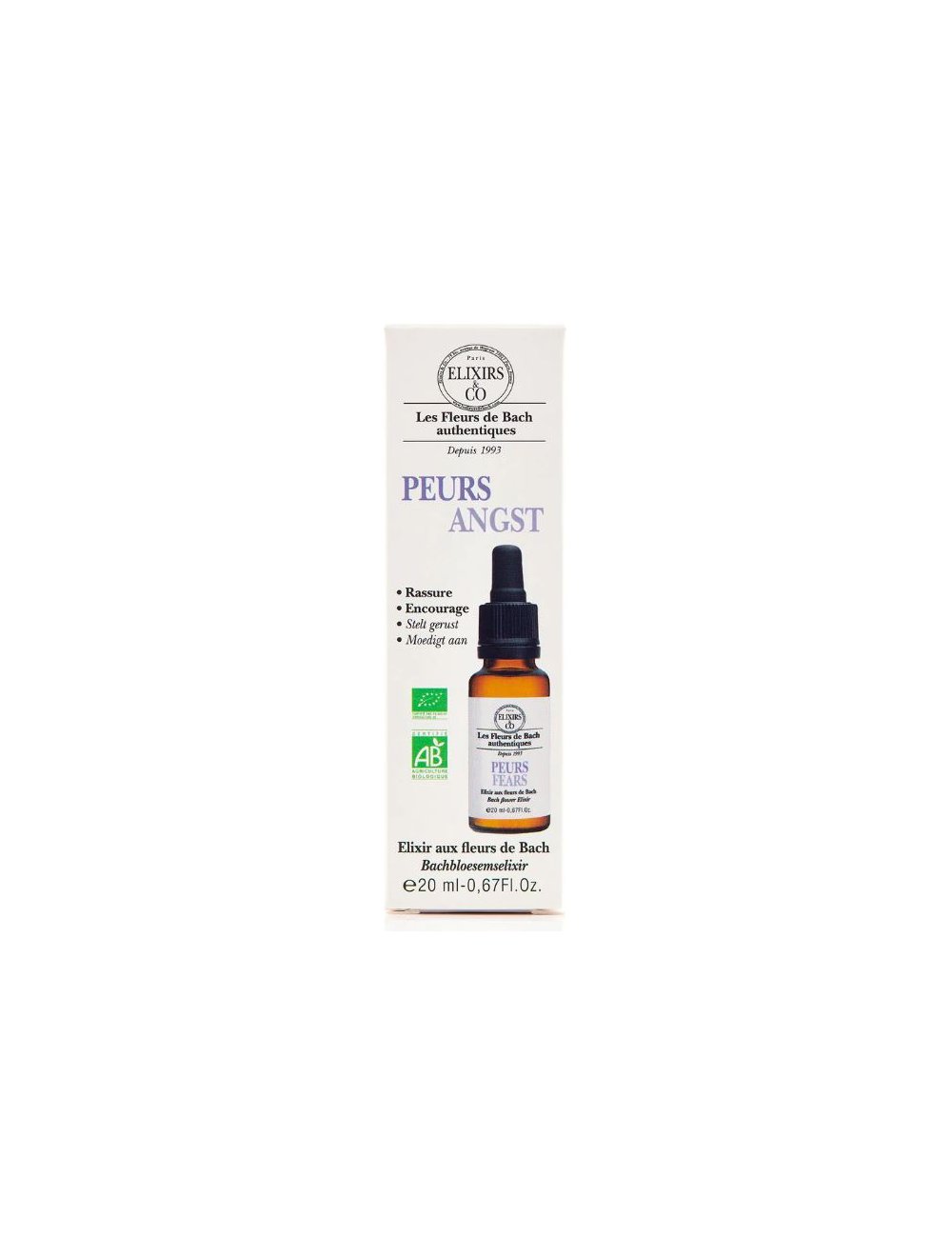 ELIXIR MEDOS C/ FLORAIS BACH - 20ML - FLORAME