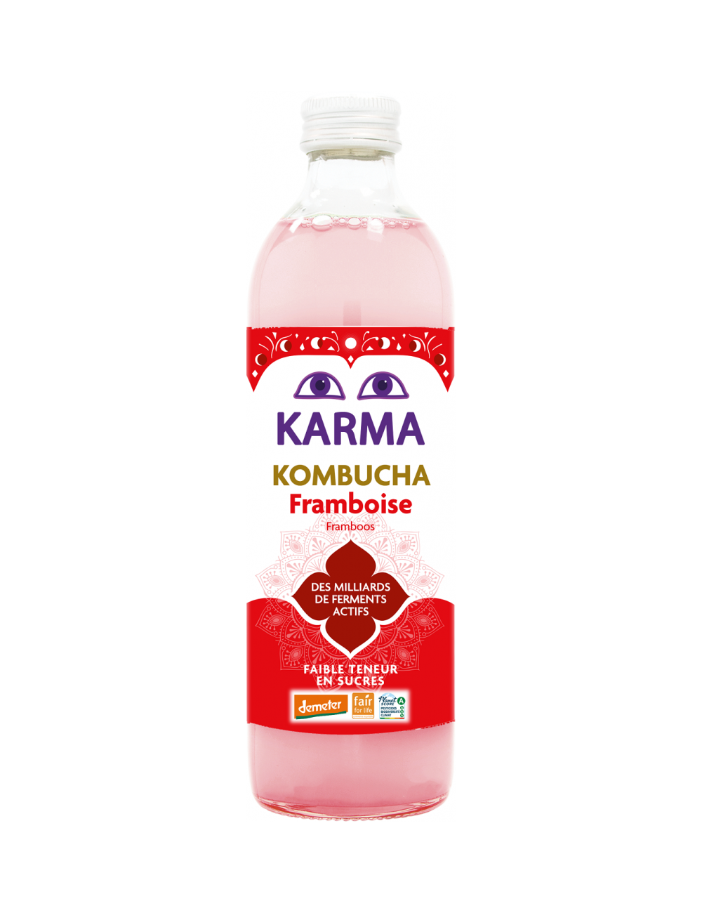KOMBUCHA DE FRAMBOESA - 500ML - KARMA