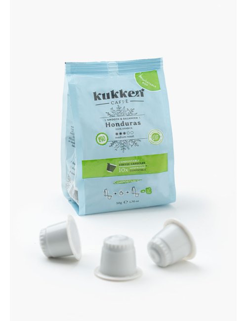 CAFÉ BIO CÁPS. COMPOST. HONDURAS - 10 UNDS - KUKKEN
