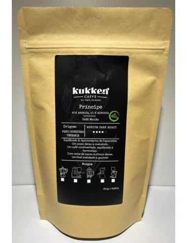 CAFÉ BIO TORRADO MOÍDO PRINCIPE - 250G - KUKKEN