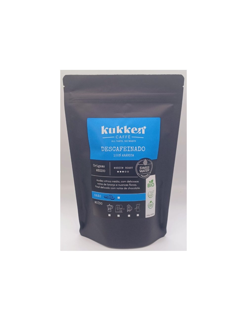 DESCAFEINADO MOÍDO - 250G - KUKKEN