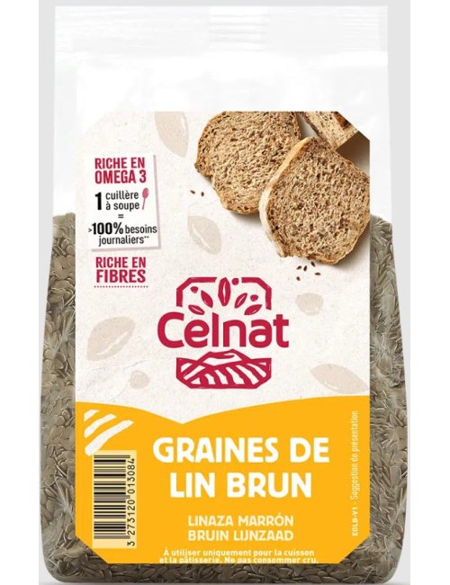 SEMENTES DE LINHAÇA CASTANHA - 250G - CELNAT