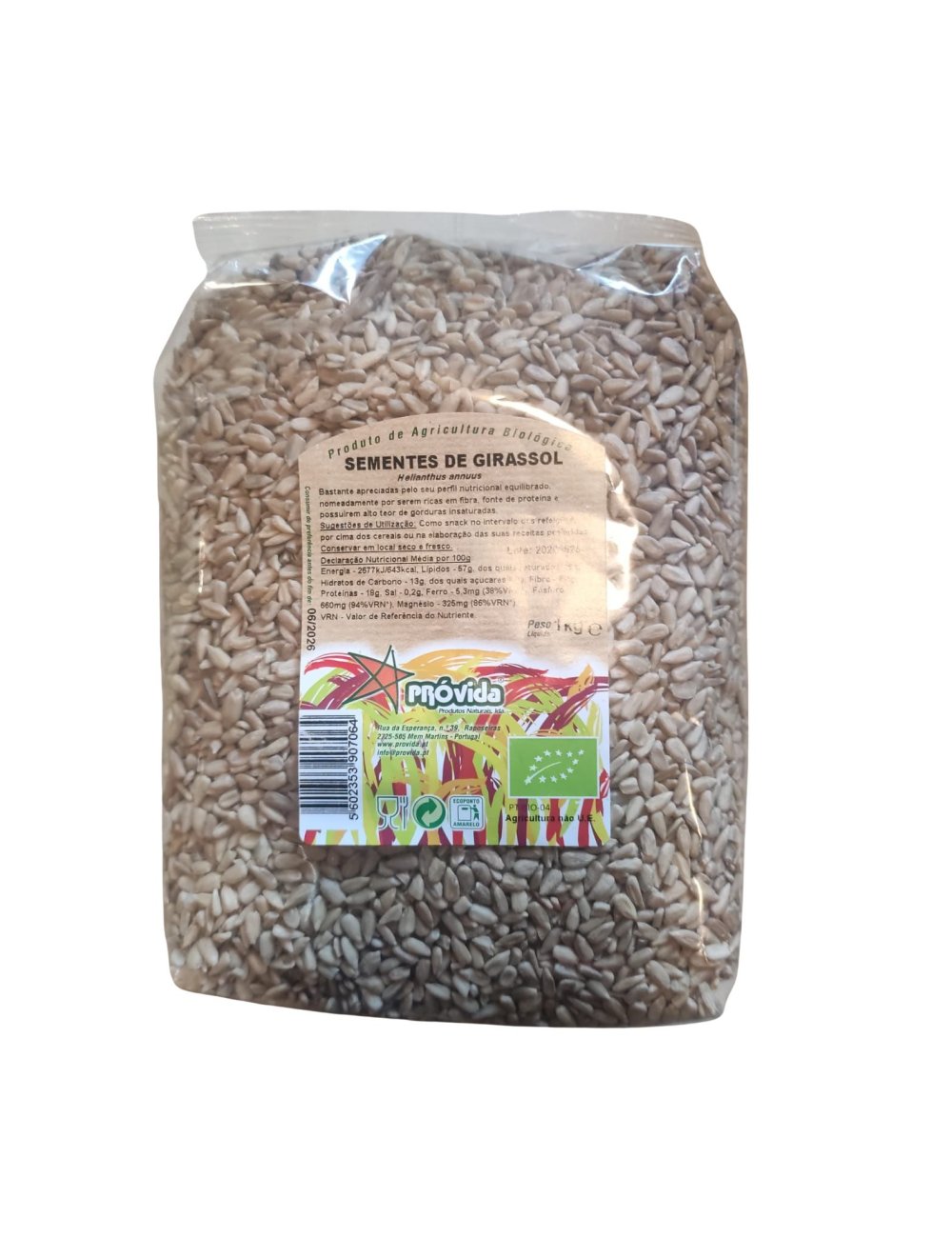 SEMENTES DE GIRASSOL - 1KG - PRÓVIDA