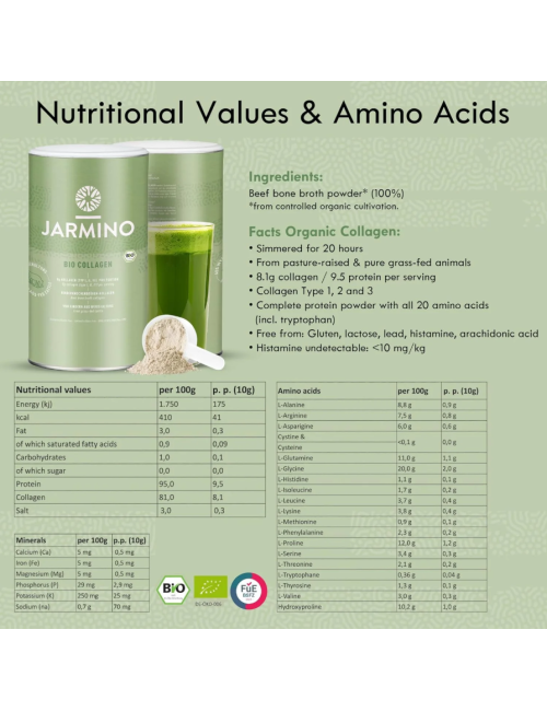 COLAGÉNIO EM PÓ - 300G - JARMINO