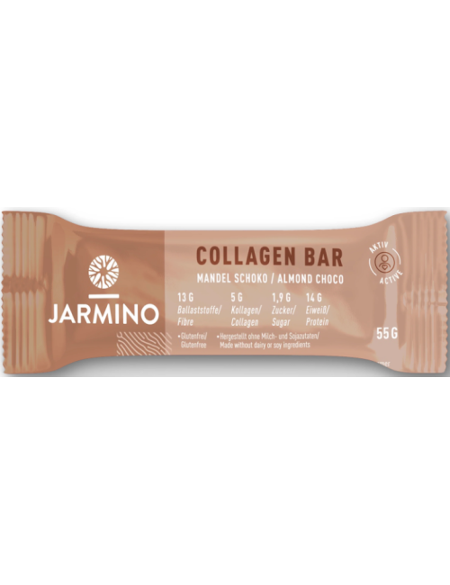 BARRA DE COLAGÉNIO CHOCOLATE E AMÊNDOA - 55G - JARMINO