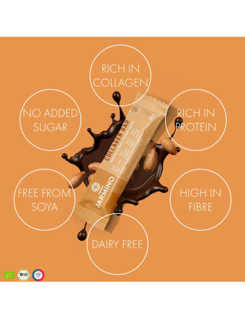 BARRA DE COLAGÉNIO AMENDOIM E CHOCOLATE- 55G - JARMINO
