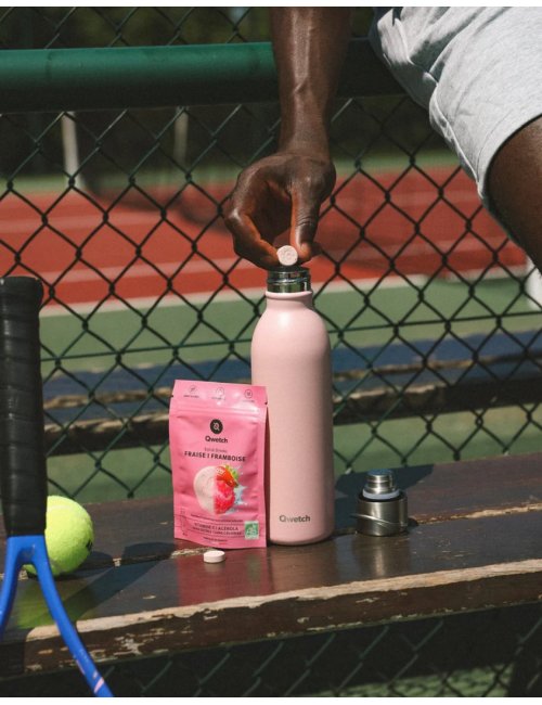 GARRAFA ACTIVE MATT  ROSA PASTEL- 350ML - QWETCH