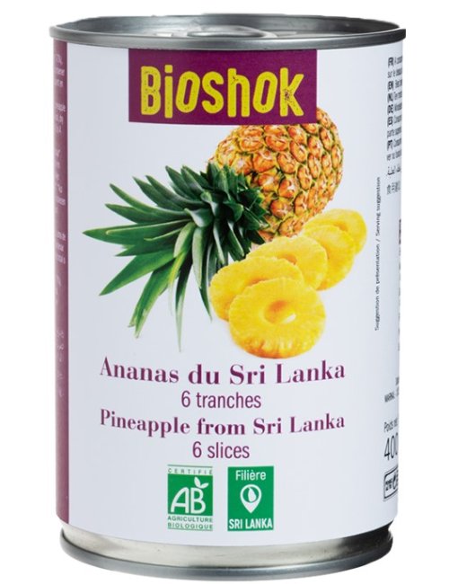 ANANÁS DO SRI LANKA EM FATIAS - 400G - BIOSHOK